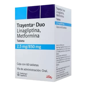 Trayenta Duo Tabletas 2,5 Mg/850 Mg, 60 Tabletas