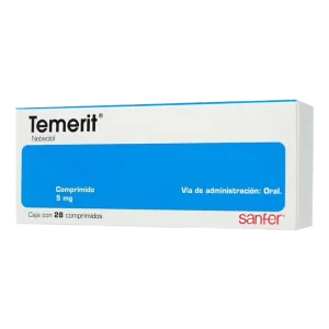 Temerit Comprimido 5 Mg, 28 Comprimidos